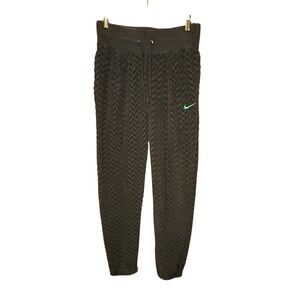 Nike Womens Modern Everyday Sportswear High Rise Joggers Green Pants Medium